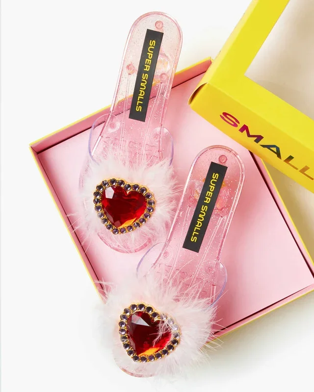 Red Heart Gem and Feather Play Shoes