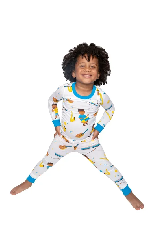 Rhythm & Dreams Musical Pj Set Snug Fit Pajamas Set Boys Toddler Size 4t – 12