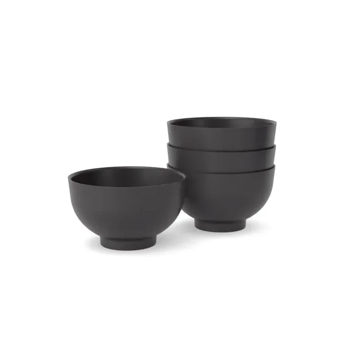 Rice Bowl Set – Black – Set Of 4