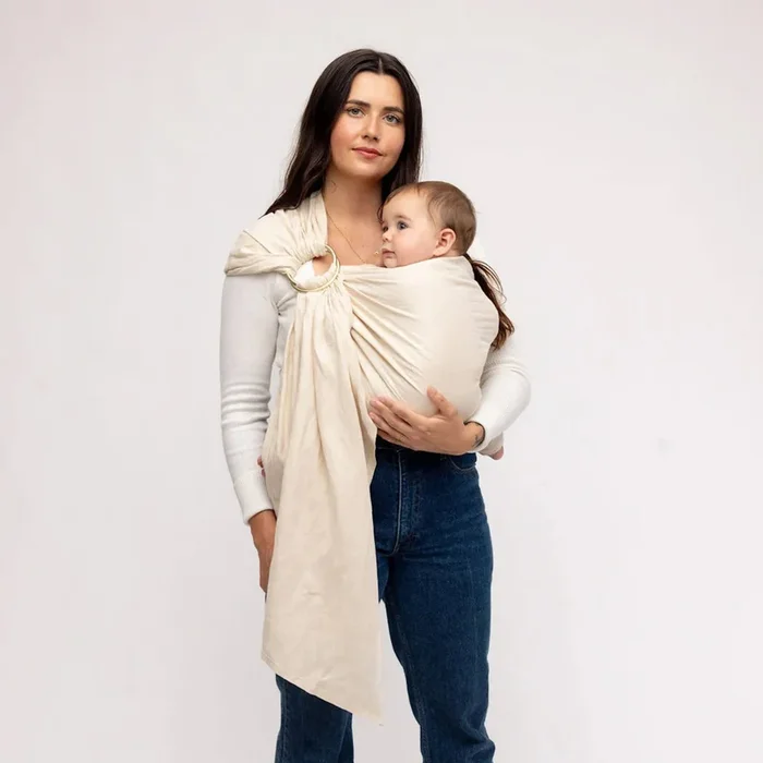 Ring Sling Baby Carrier – Sparrow/Gold Ring