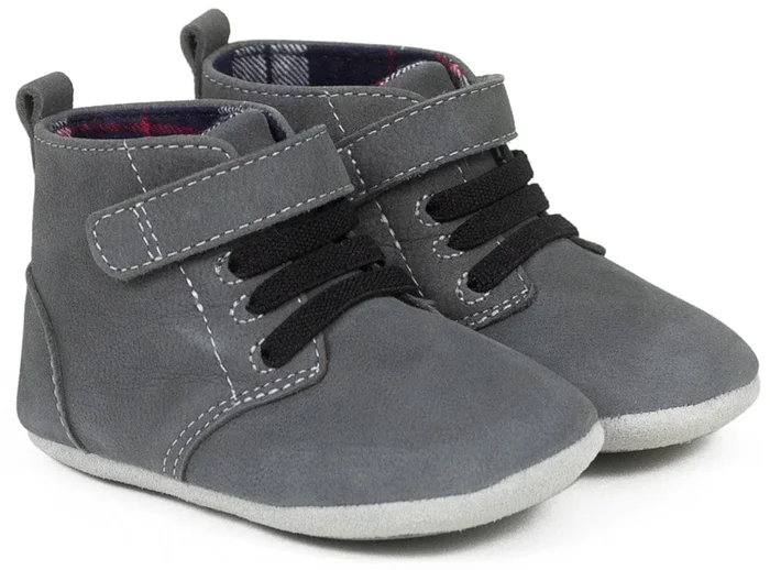 Robeez First Kicks Thiago – Charcoal, 9-12 months