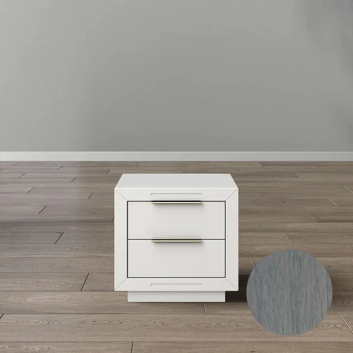 Romina Quadro Nightstand in Aqua Storm
