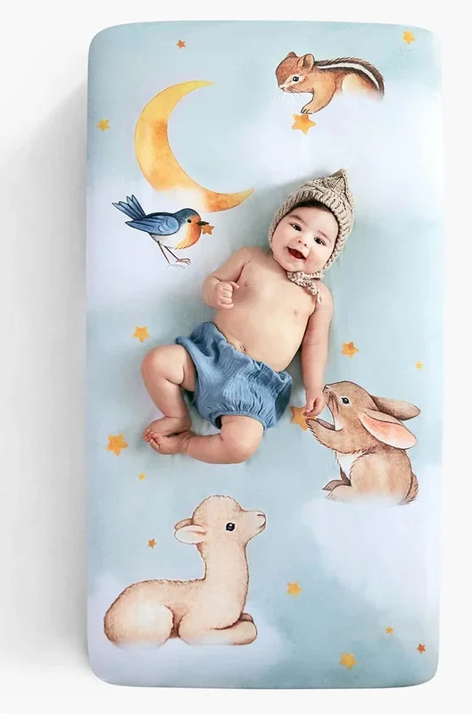 Rookie Humans Cotton Sateen Crib Sheet – Goodnight Wonderland