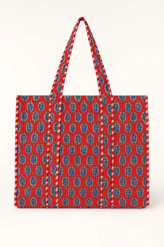 Rouge Paisley Tote