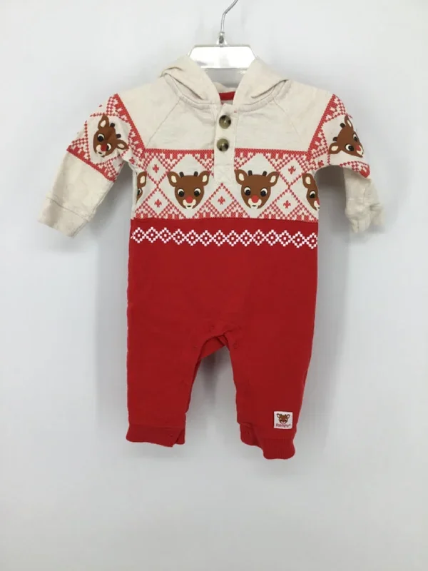 Rudolph Child Size 6 Months Red Christmas Outfit
