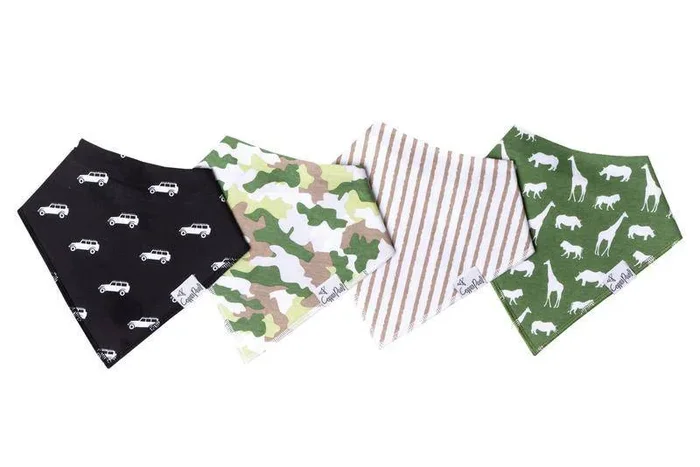 Safari Baby Bandana Bibs