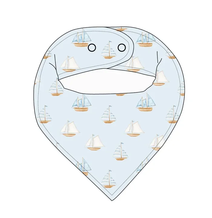 Sailboats – Bandana Bib