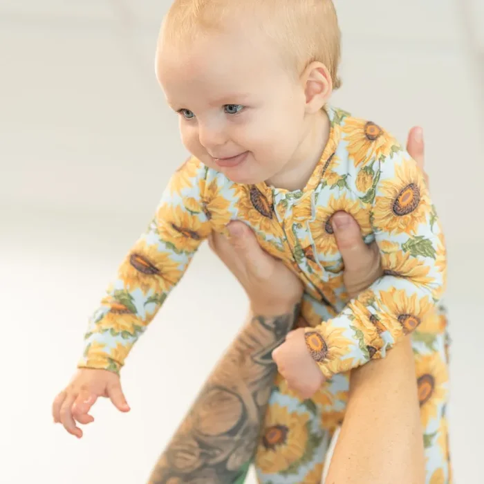 Sammy’s Sunflower Ruffle Footie