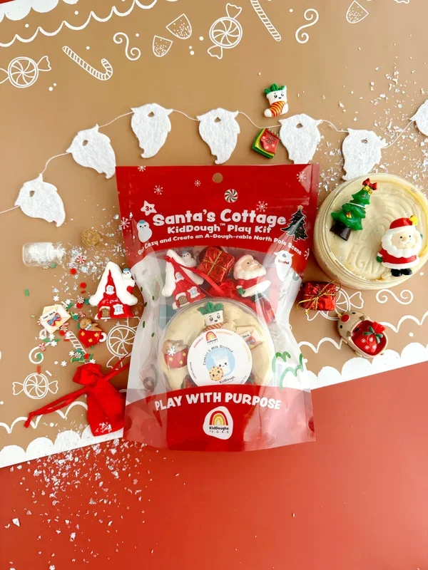 Santa’s Cottage KidDough Play Kit | Cookies & Milk Scented