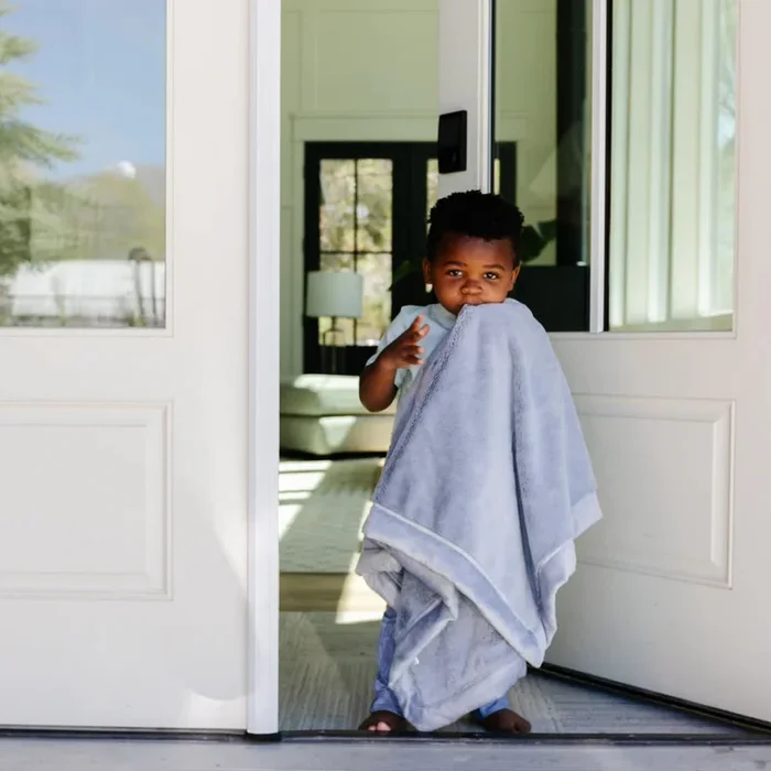 Saranoni Lush Receiving Blanket | Storm Cloud