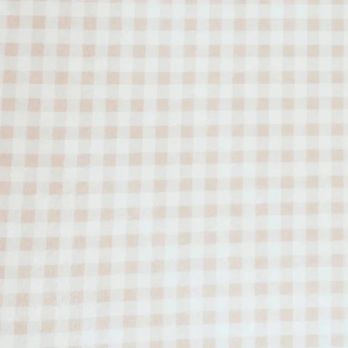 Saranoni Minky Stretch Luxe Crib Sheet | Gingham
