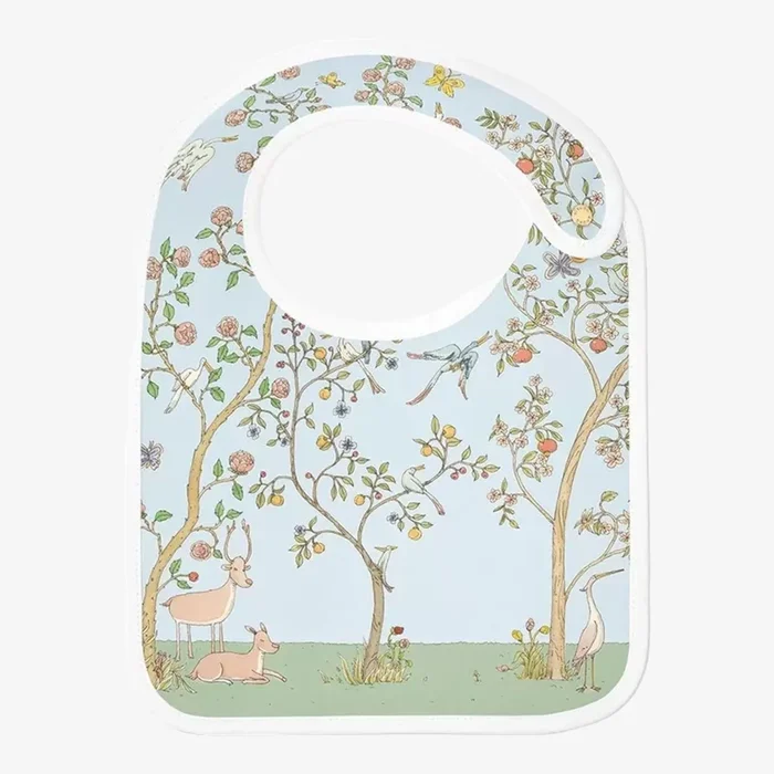 Satin Bib – In Bloom Blue