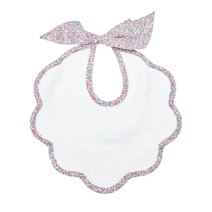 Scalloped Bib | Liberty ‘eloise’ Pink