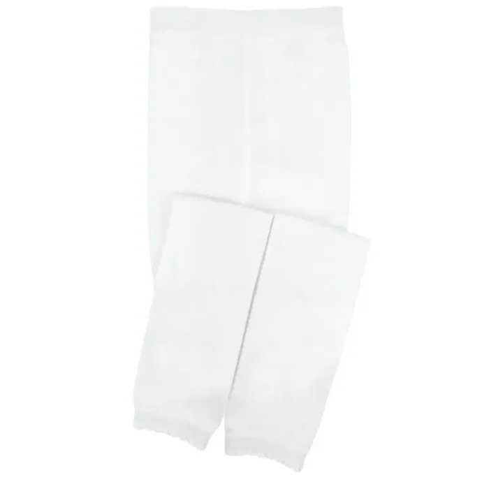 Scalloped Pima uniform Cotton Footless Tight