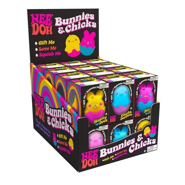 Schylling NeeDoh Chick & Bunny Assortment – Plain Shell