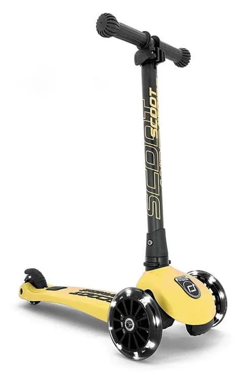 Scoot & Ride HighwayKick3 LED Scooter – Lemon