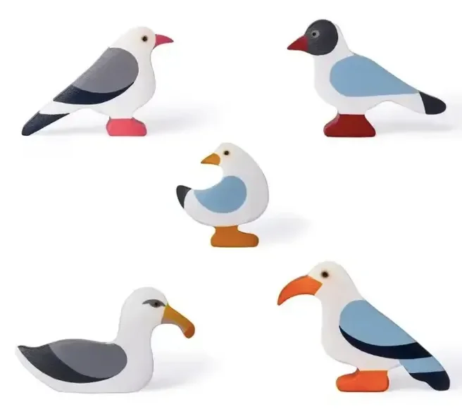Sea Birds Toy Set – Coastal Bird Figurines