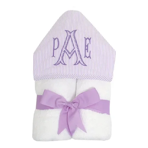 Seersucker Stripe Everykid Towel, lilac