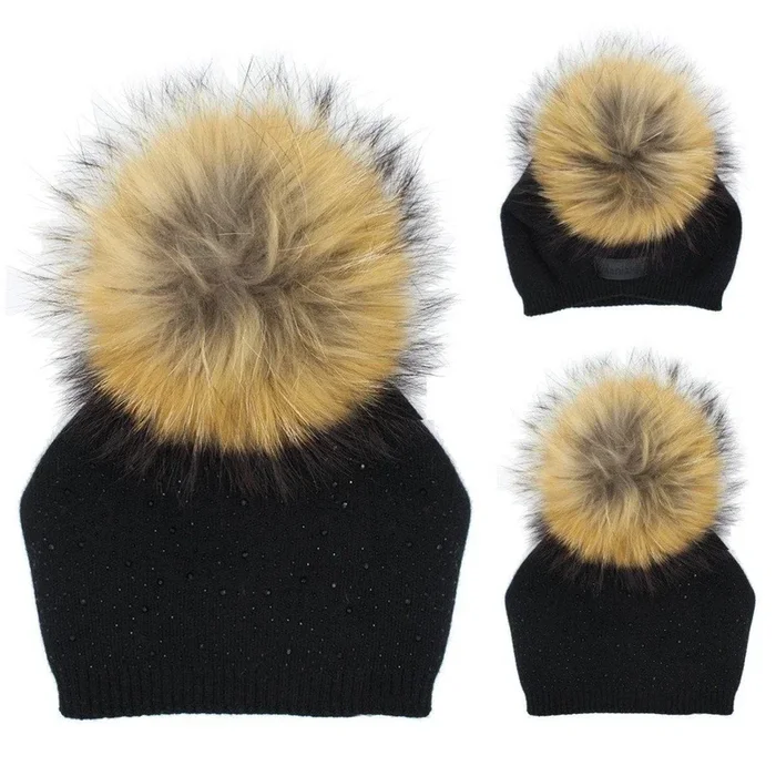 Sewn Knit Jumbo Fur Hat