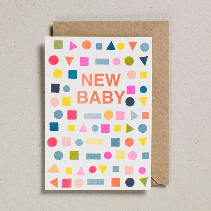 Shapes New Baby Card