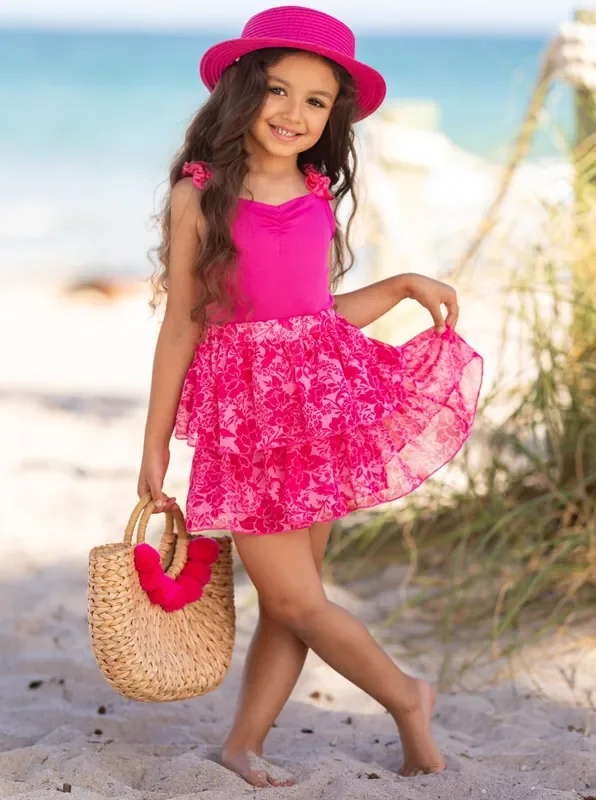 She’s So Vibrant Ruffled Skirt Set