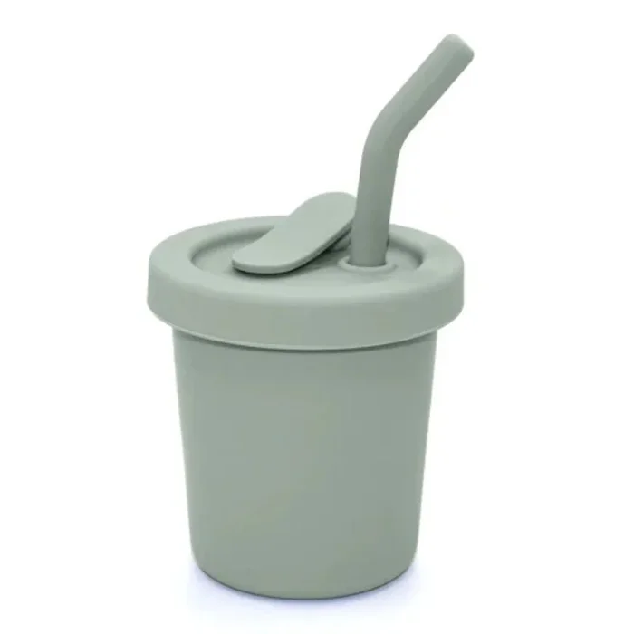 Silicone Straw Cup – 6 Oz
