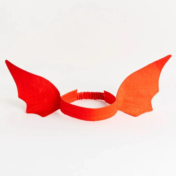 Silk Dragon/Dinosaur Ears Headband – Red