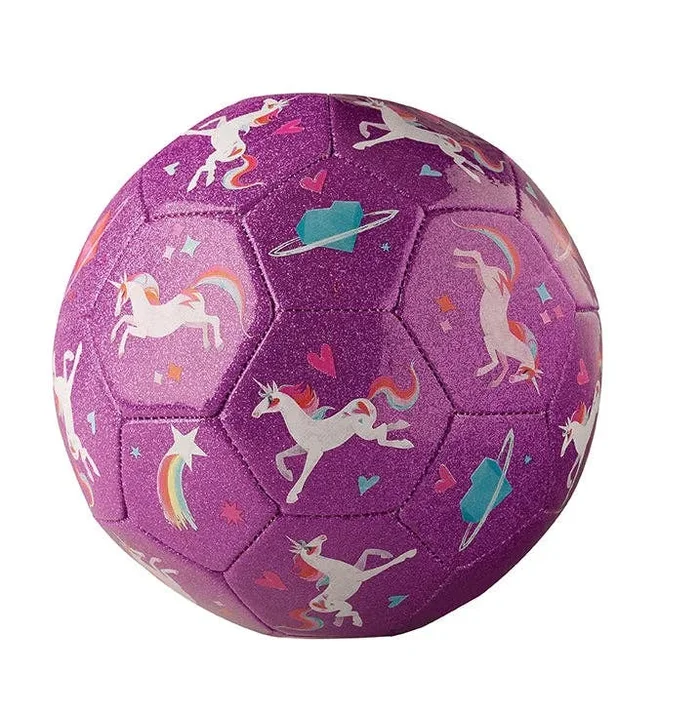 Size 2 Glitter Soccer Ball – Unicorn Galaxy