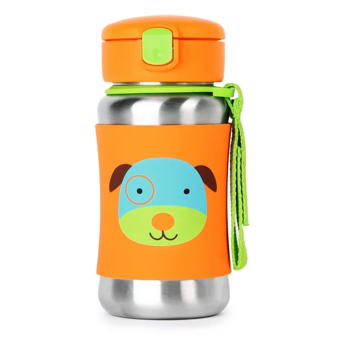 Skip Hop Zoo Stainless Steel Straw Bottle – Dog