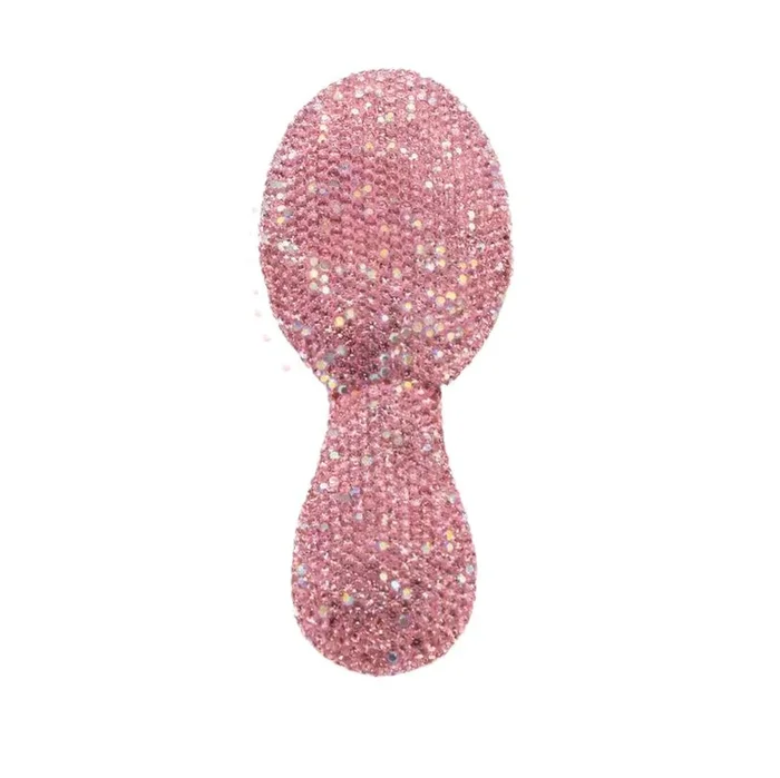 Small Crystallized Hair Brush – Pink
