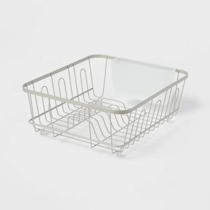 Small Steel Dish Drainer Brushed – Nickel