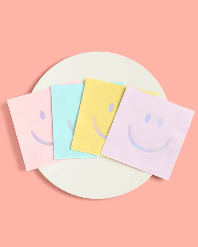 Smiley Napkin – 24 Foil Napkins