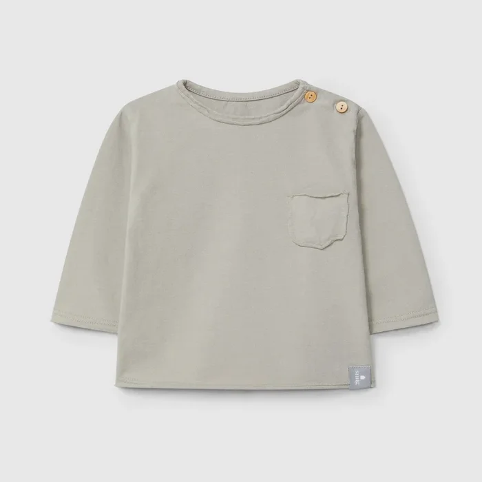 Snug – Organic Cotton Long Sleeve Tee – Grey