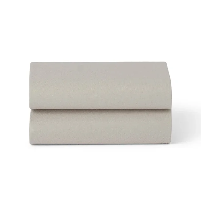 Snuz Bassinet Fitted Sheets, 2 Pack – Grey