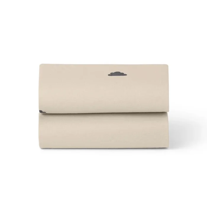 Snuz Bassinet Fitted Sheets, 2 Pack – Sand/Cloud