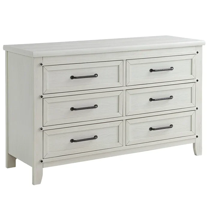 Soho Baby Ellison 6 Drawer Dresser – Rustic White