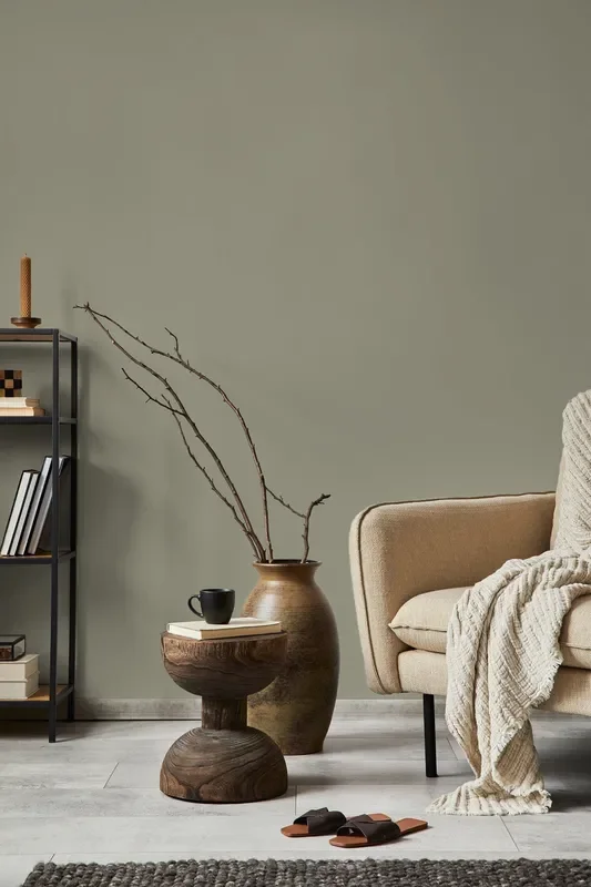 Solid Color Wallpaper Featuring A Muted Philippine Gray – D471