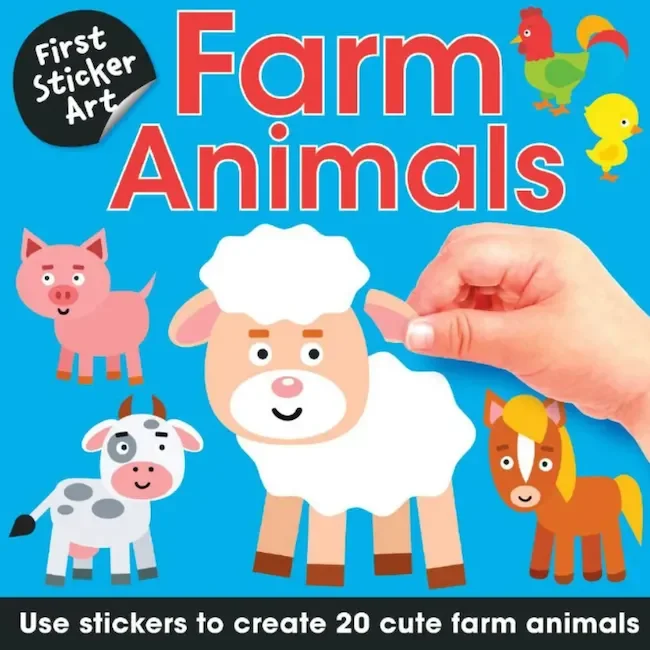 Sourcebooks First Sticker Art Farm Animals