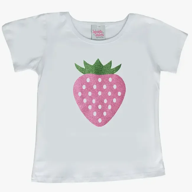 Sparkle Sisters by Couture Clips Strawberry Short Sleeve Tshirt