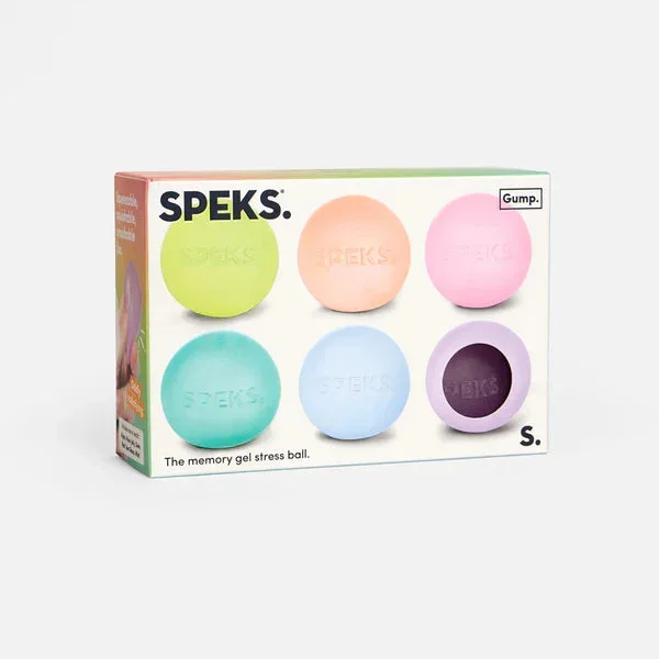Speks Gump Memory Gel Stress Ball | Mini 6 Pack