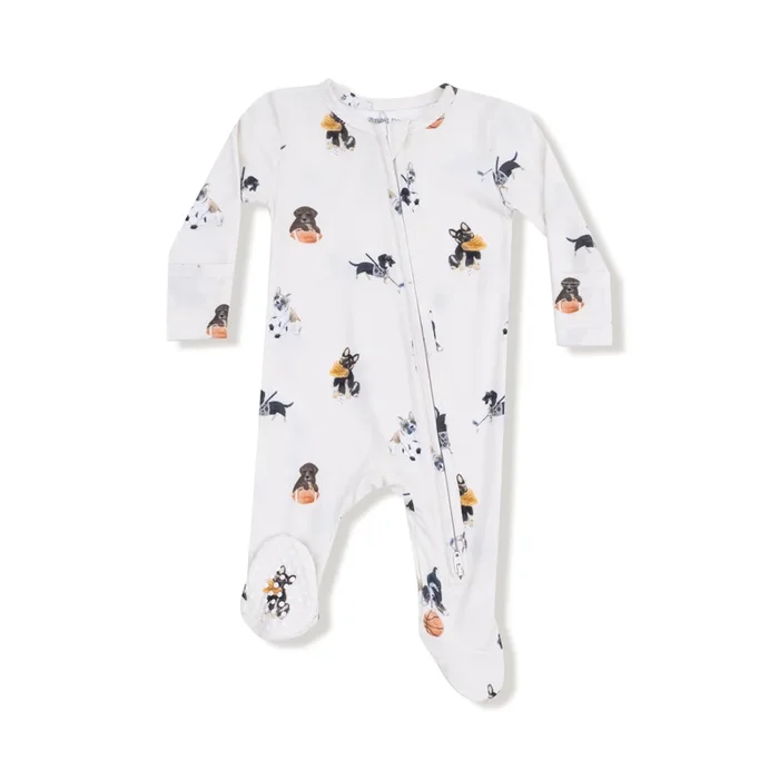 Sporty Puppies 2 Way Zipper Footie