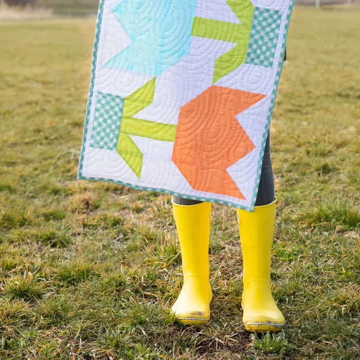 Spring Tulip Table Runner Pre-cut Quilt Kit