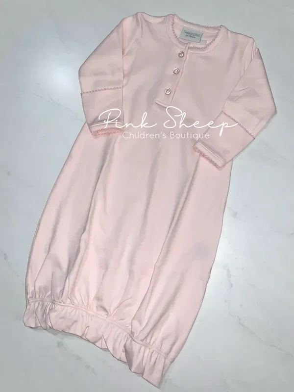 Squiggles by Charlie Pale Pink Button Gown