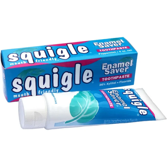 Squigle Enamel Saver Toothpaste Peppermint – 4 oz.