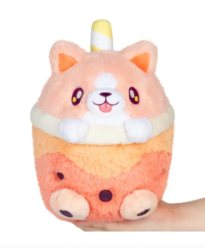 Squishable Mini Corgi Bubble Tea