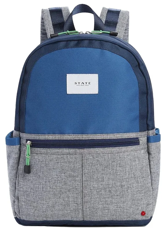 State Bags Kane Kids Backpack – Navy / Heather Gray