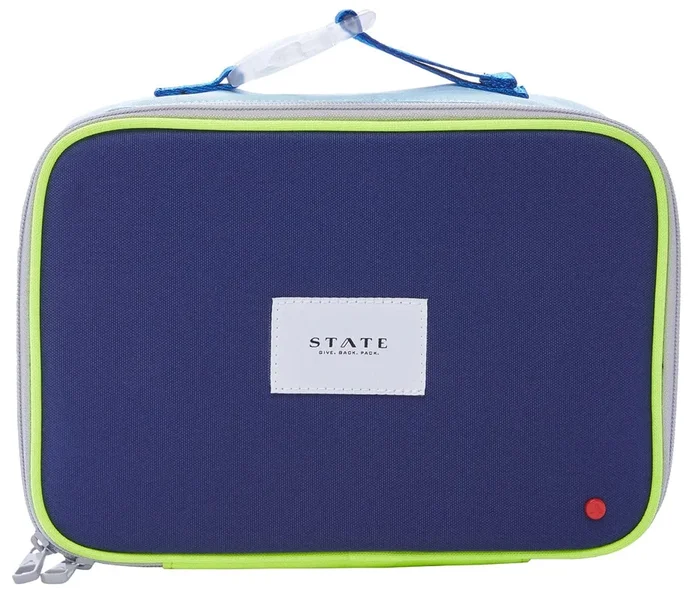 State Bags Rodgers Lunch Box – Navy / Neon