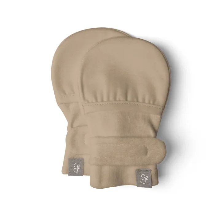 Stay On Baby Mitts – Sandstone