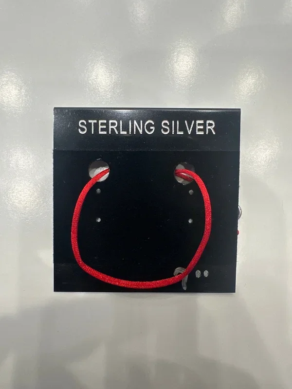 STERLING SILVER RED STRING BRACELET FROM ISRAEL