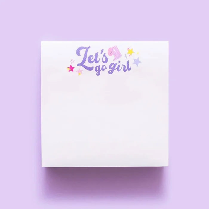 Sticky Notes Pad – Let’s Go Girl